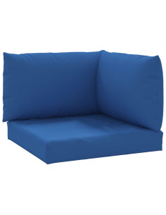 Cuscini per Pallet 3 pz Blu in Tessuto Oxford