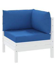 Cuscini per Pallet 3 pz Blu in Tessuto Oxford 2