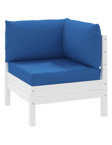 Cuscini per Pallet 3 pz Blu in Tessuto Oxford