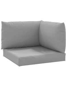 Cuscini per Pallet 3 pz Grigi in Tessuto Oxford