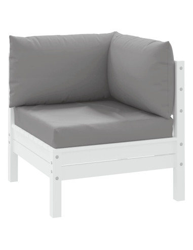 Cuscini per Pallet 3 pz Grigi in Tessuto Oxford