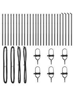 Palo della recinzione 26 pcs Grigio 3,2 x 3,2 x 100 cm