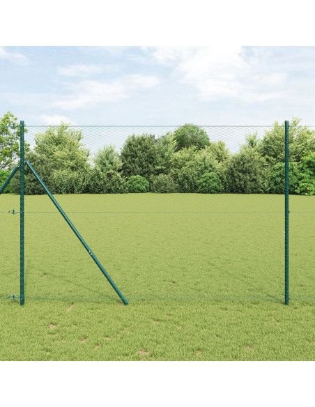 Palo della recinzione Verde 10 x 1,5 m (reticolo 25 mm)