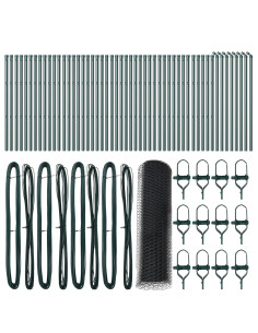 Palo della recinzione Grigio 100 x 0,4 m (rete da 25 mm)