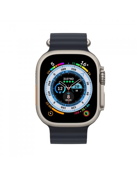 Apple Watch Ultra GPS + Cellular, 49mm Cassa in Titanio with Mezzanotte Ocean Band
