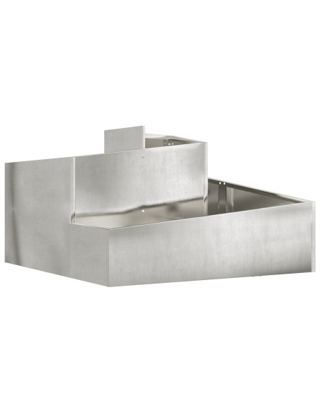 Fioriera  80x80x50 cm acciaio inox