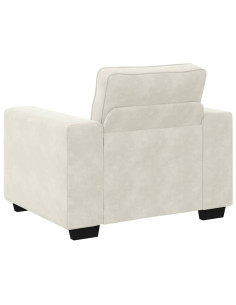 Divano Sedia Crema 60 cm Velluto