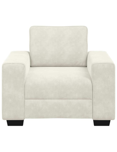 Divano Sedia Crema 60 cm Velluto