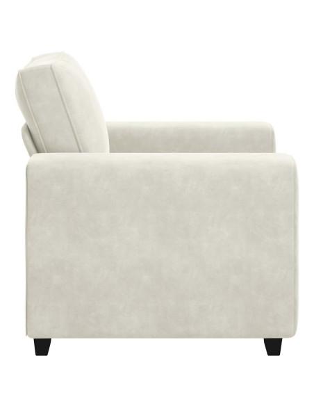 Divano Sedia Crema 60 cm Velluto