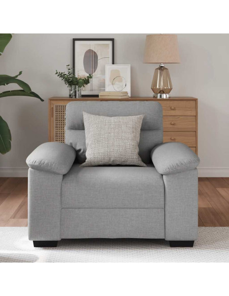 Divano Sedia Grigio Nuvola 55 cm in Tessuto