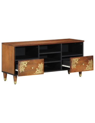 Mobile TV con cassetto Marrone miele 100 x 33 x 46 cm