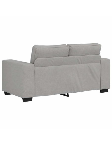 Set di Divani 2 pz con Cuscini Grigio Nuvola in Tessuto