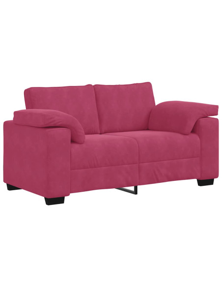 Divano Divanetto Rosso Vino 120 cm in Velluto