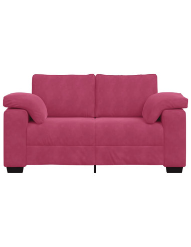 Divano Divanetto Rosso Vino 120 cm in Velluto