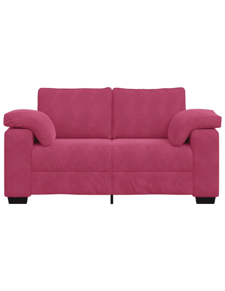 Divano Divanetto Rosso Vino 120 cm in Velluto