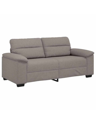 Divano a 2 Posti Tortora 140 cm in Tessuto