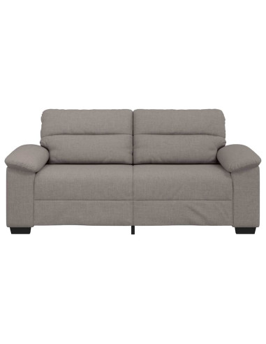 Divano a 2 Posti Tortora 140 cm in Tessuto