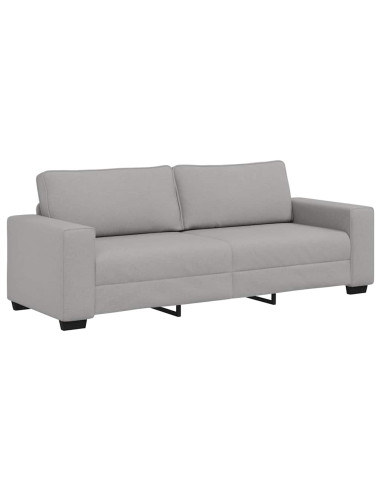 Set di Divani 2 pz con Cuscini Grigio Nuvola in Tessuto