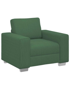 Divano Sedia Verde Giungla 60 cm Tessuto di Velluto a Coste