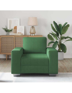 Divano Sedia Verde Giungla 60 cm Tessuto di Velluto a Coste 2