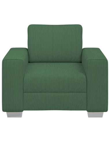 Divano Sedia Verde Giungla 60 cm Tessuto di Velluto a Coste