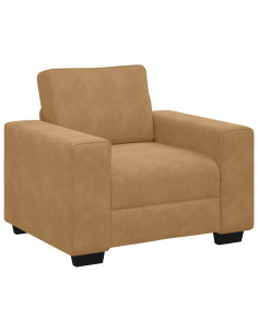 Divano Sedia Marrone 60 cm Velluto