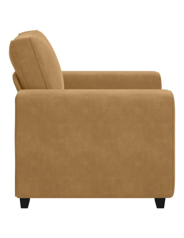 Divano Sedia Marrone 60 cm Velluto