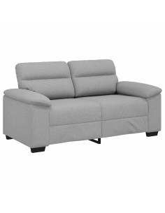 Divano a 2 Posti Grigio Nuvola 120 cm in Tessuto