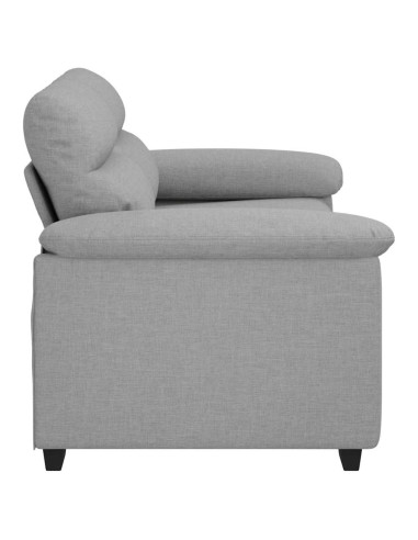 Divano a 2 Posti Grigio Nuvola 120 cm in Tessuto