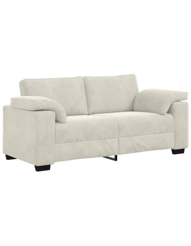 Divano Divanetto Crema 180x77x82 cm in Velluto