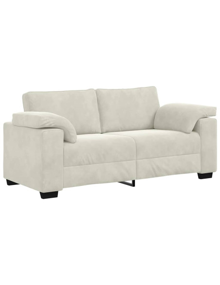 Divano Divanetto Crema 180x77x82 cm in Velluto