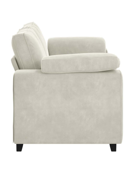 Divano Divanetto Crema 180x77x82 cm in Velluto