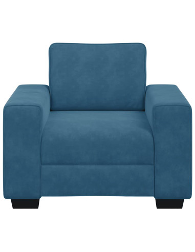 Divano Sedia Blu 60 cm Velluto