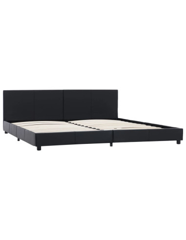 Giroletto Nero in Similpelle 180x200 cm