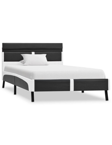 Giroletto con LED senza Materasso Grigio in Similpelle 90x200cm