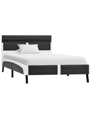 Giroletto con LED senza Materasso Grigio in Similpelle 90x200cm