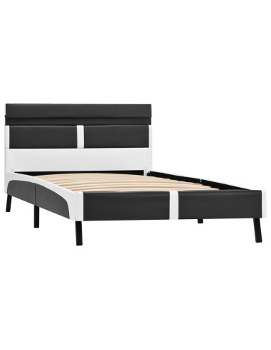 Giroletto con LED senza Materasso Grigio in Similpelle 90x200cm