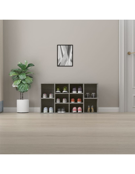 Scarpiera Grigio Sonoma 103x30x54,5 cm in Legno Multistrato