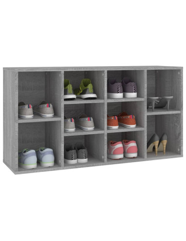 Scarpiera Grigio Sonoma 103x30x54,5 cm in Legno Multistrato