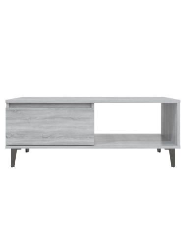 Tavolino da Salotto Grigio Sonoma 90x60x35 cm in Truciolato