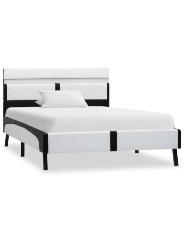 Giroletto con LED Bianco e Nero in Similpelle 90x200 cm