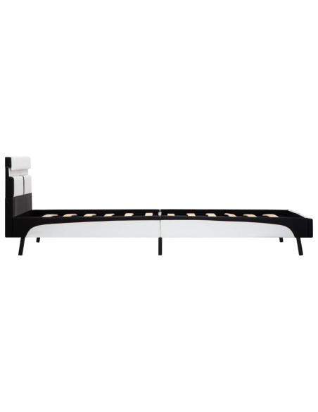 Giroletto con LED Bianco e Nero in Similpelle 90x200 cm