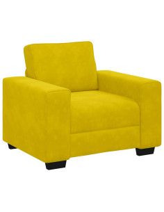 Divano Sedia Giallo 60 cm Velluto