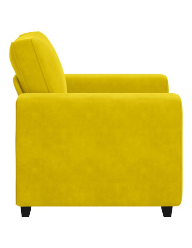 Divano Sedia Giallo 60 cm Velluto