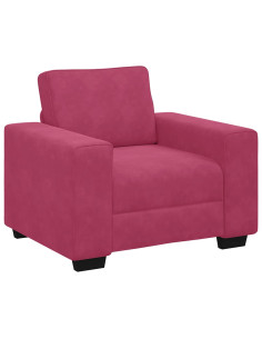 Divano Sedia Rosso Vino 60 cm Velluto