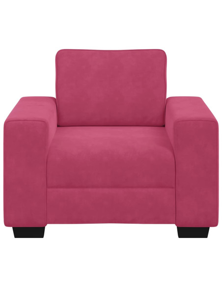Divano Sedia Rosso Vino 60 cm Velluto