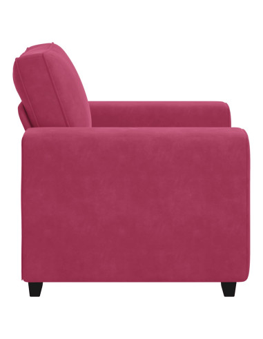 Divano Sedia Rosso Vino 60 cm Velluto