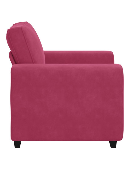 Divano Sedia Rosso Vino 60 cm Velluto