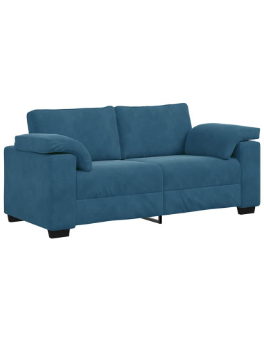 Divano Divanetto Blu 180x77x82 cm in Velluto
