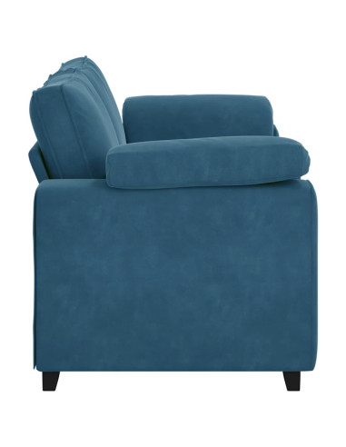 Divano Divanetto Blu 140 cm in Velluto